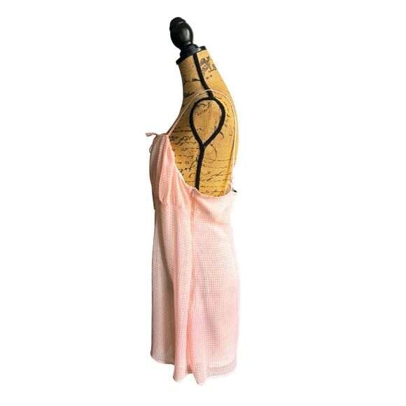 H&M Divided Pink Chiffon Babydoll Slip Dress Size Large NWOT 4 0444 - Picture 5 of 11